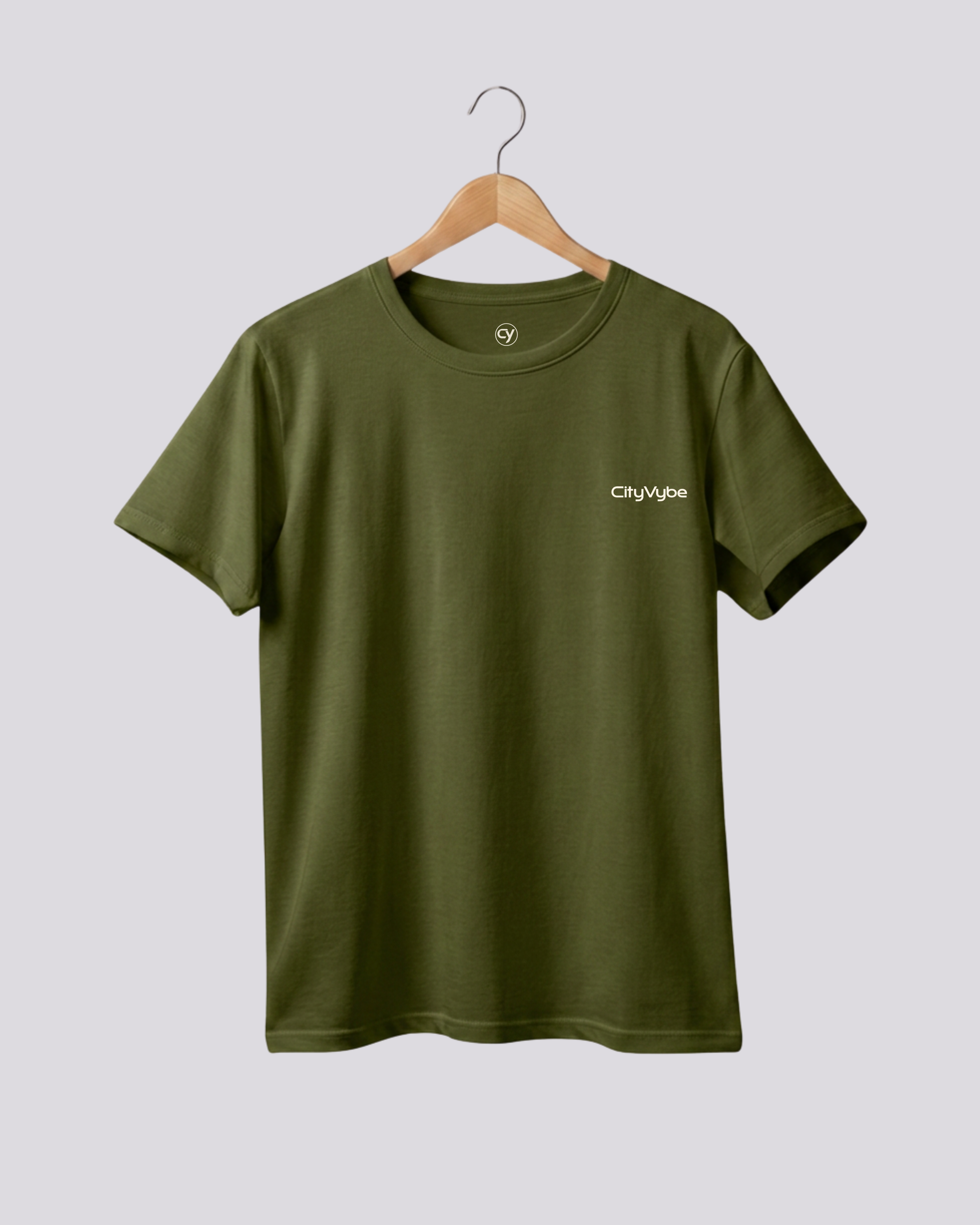 CityVybe Signature Embroidered T-Shirt | Regular Fit