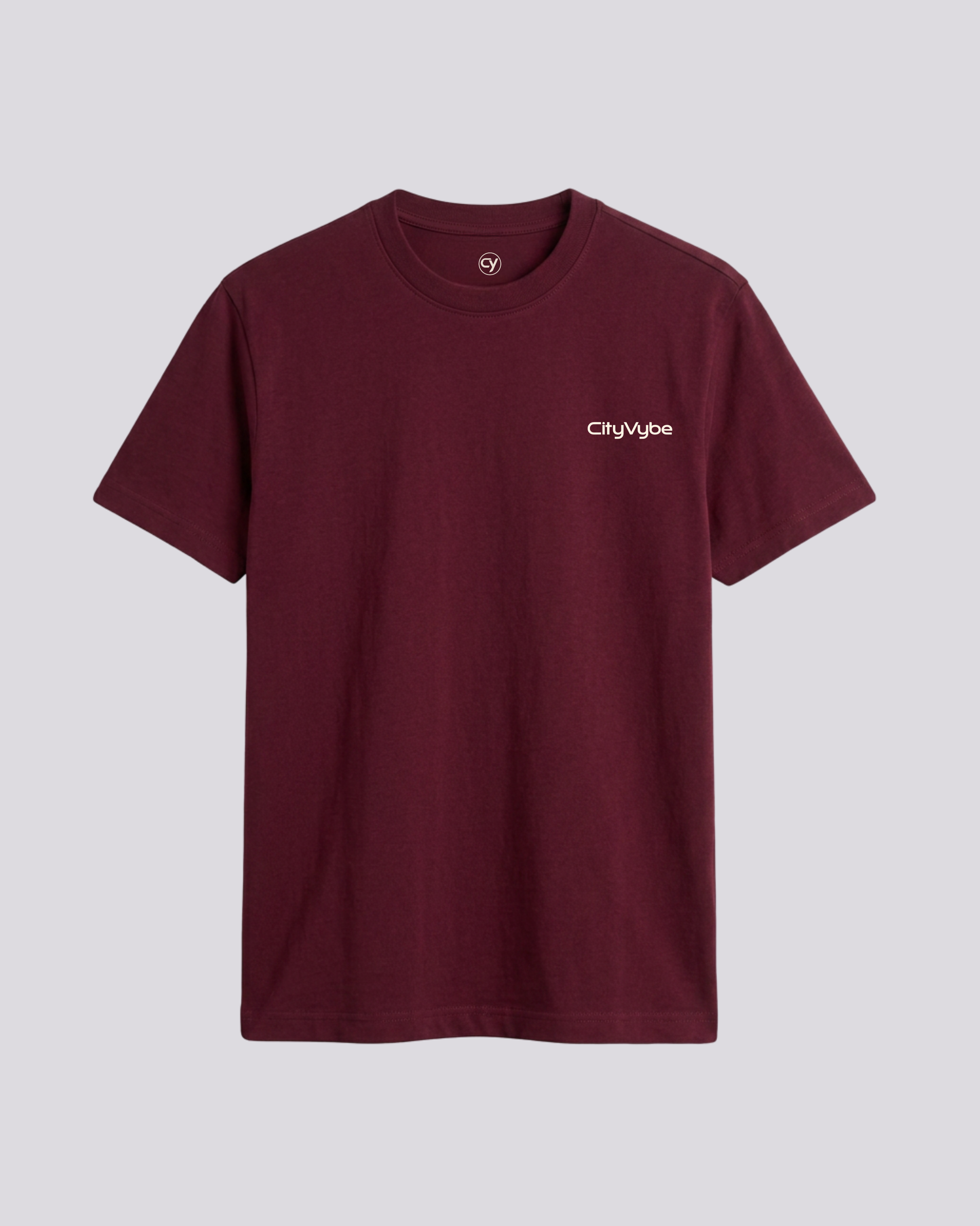CityVybe Signature Embroidered T-Shirt | Regular Fit