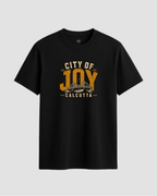 City of Joy Graphic Regular Size T-Shirt  | Black & Forest Green