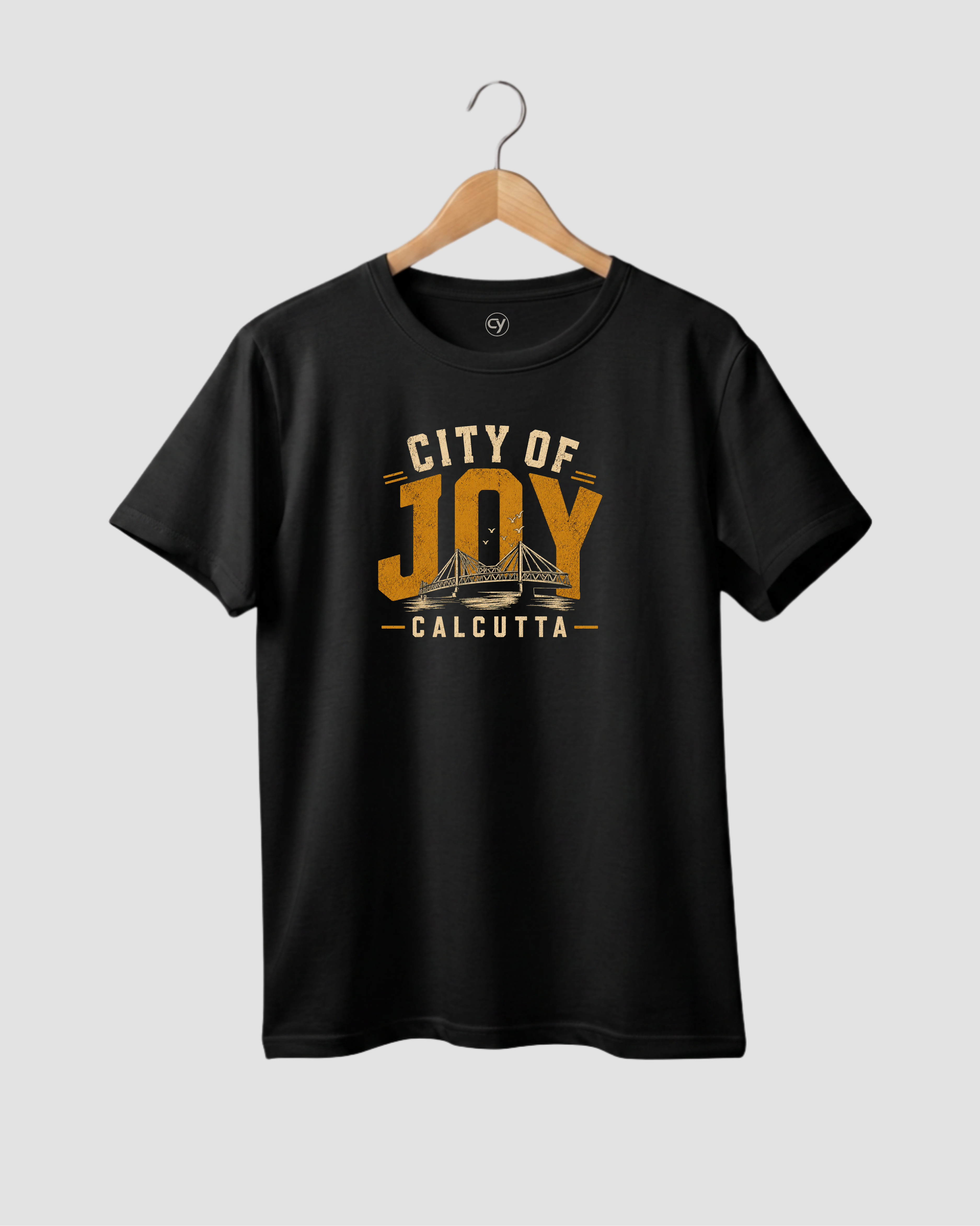 City of Joy Graphic Regular Size T-Shirt  | Black & Forest Green