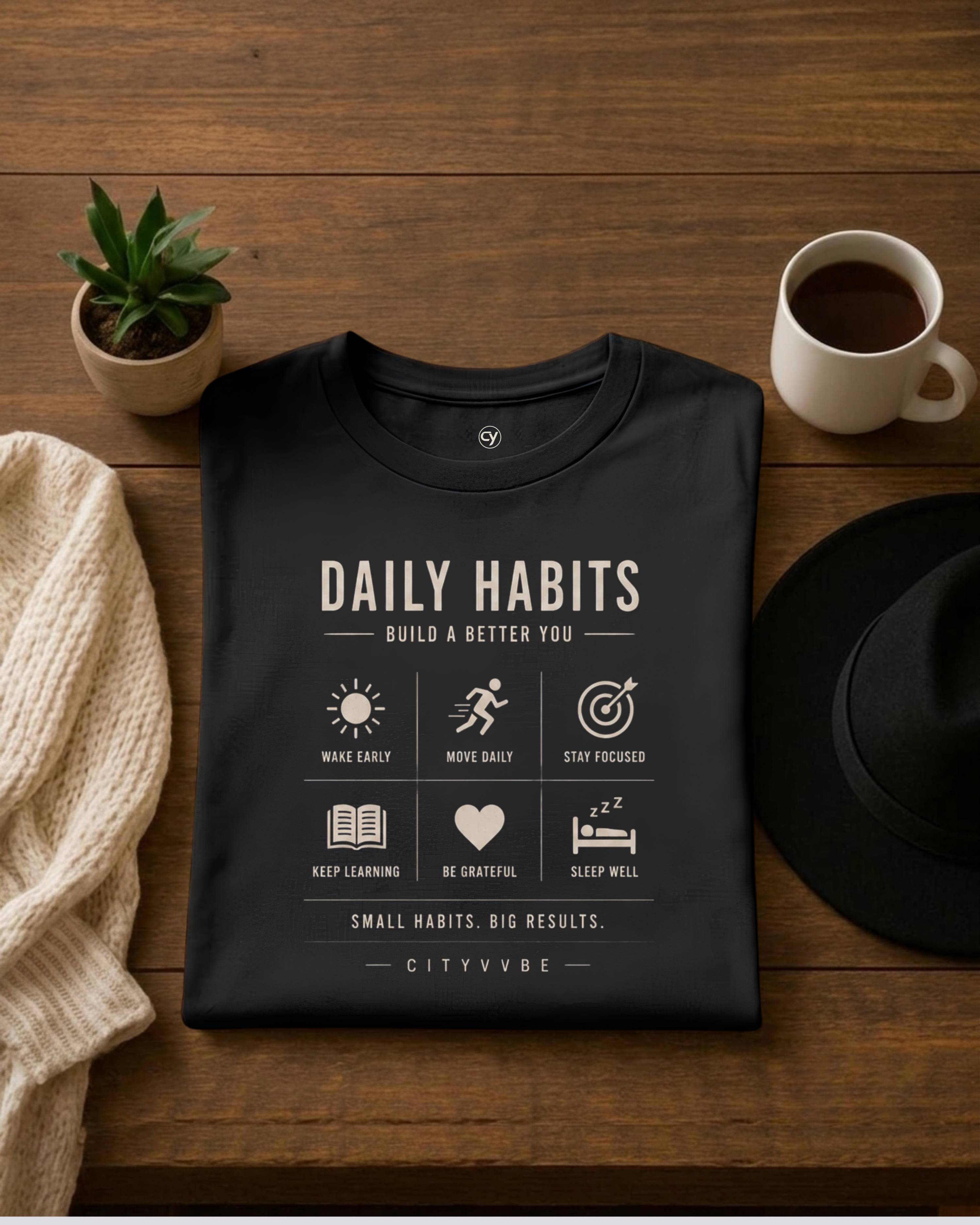 Daily Habits T Shirt For Men Woman| Regular Fit | DTG Printed