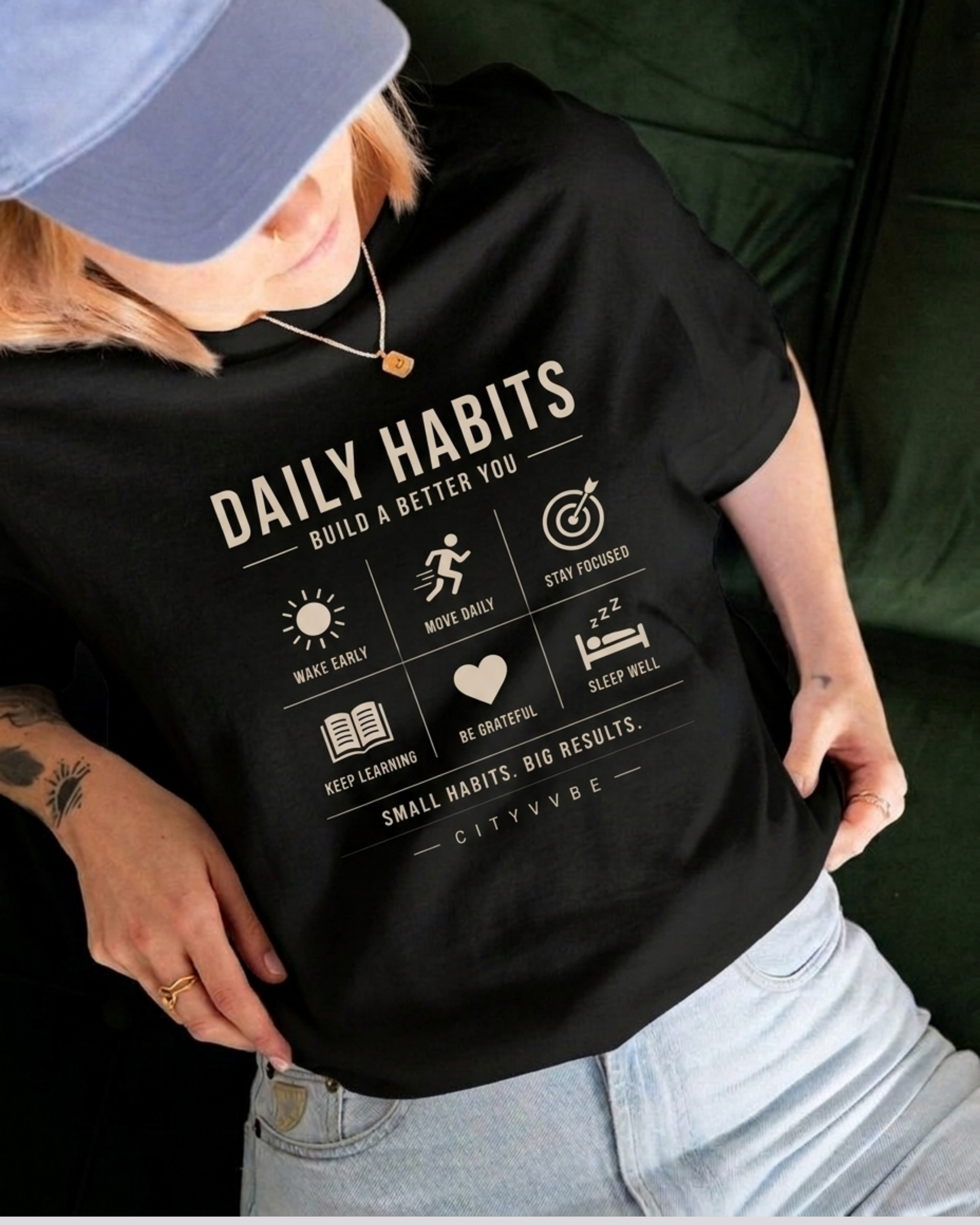 Daily Habits T Shirt For Men Woman| Regular Fit | DTG Printed