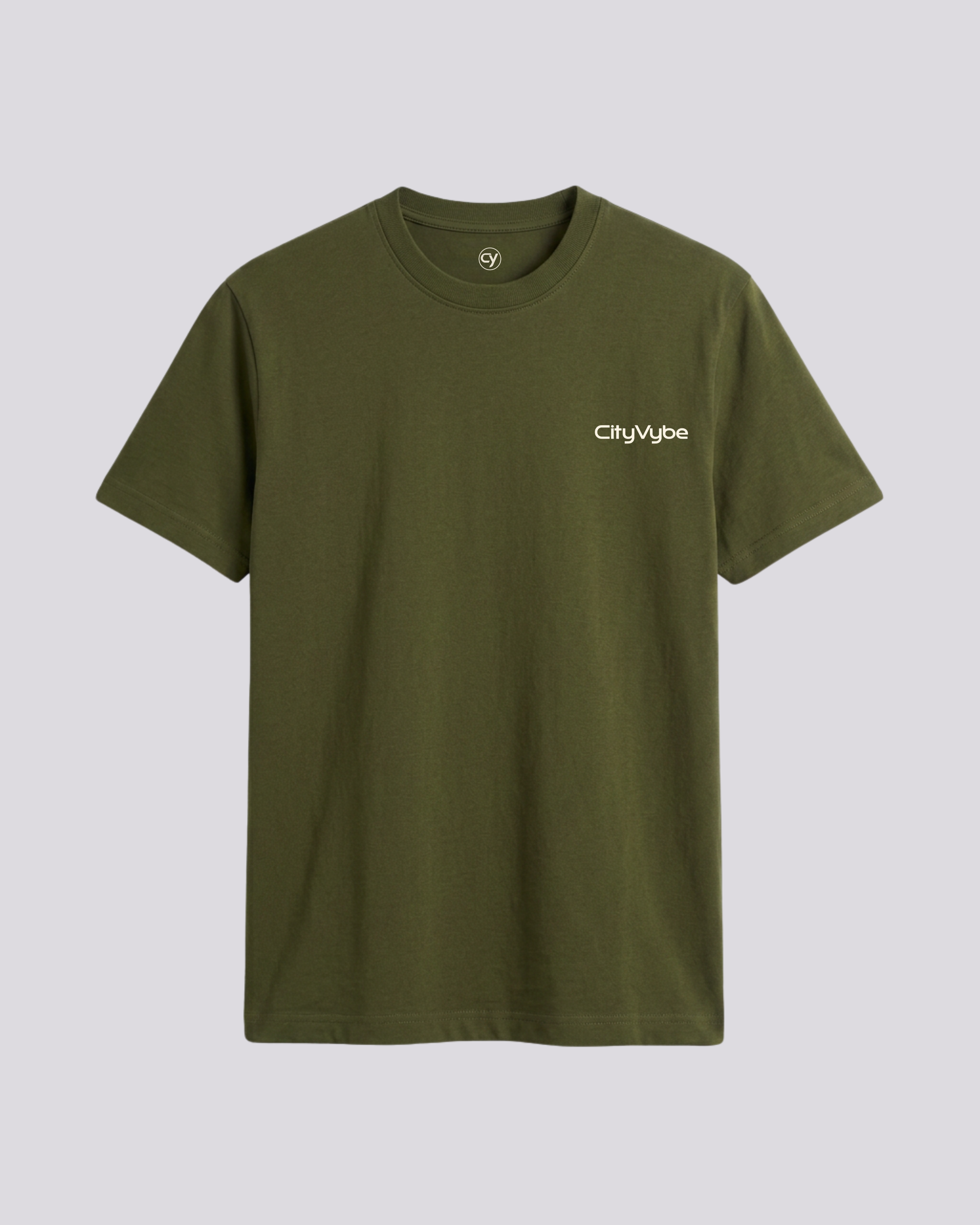 CityVybe Signature Embroidered T-Shirt | Regular Fit