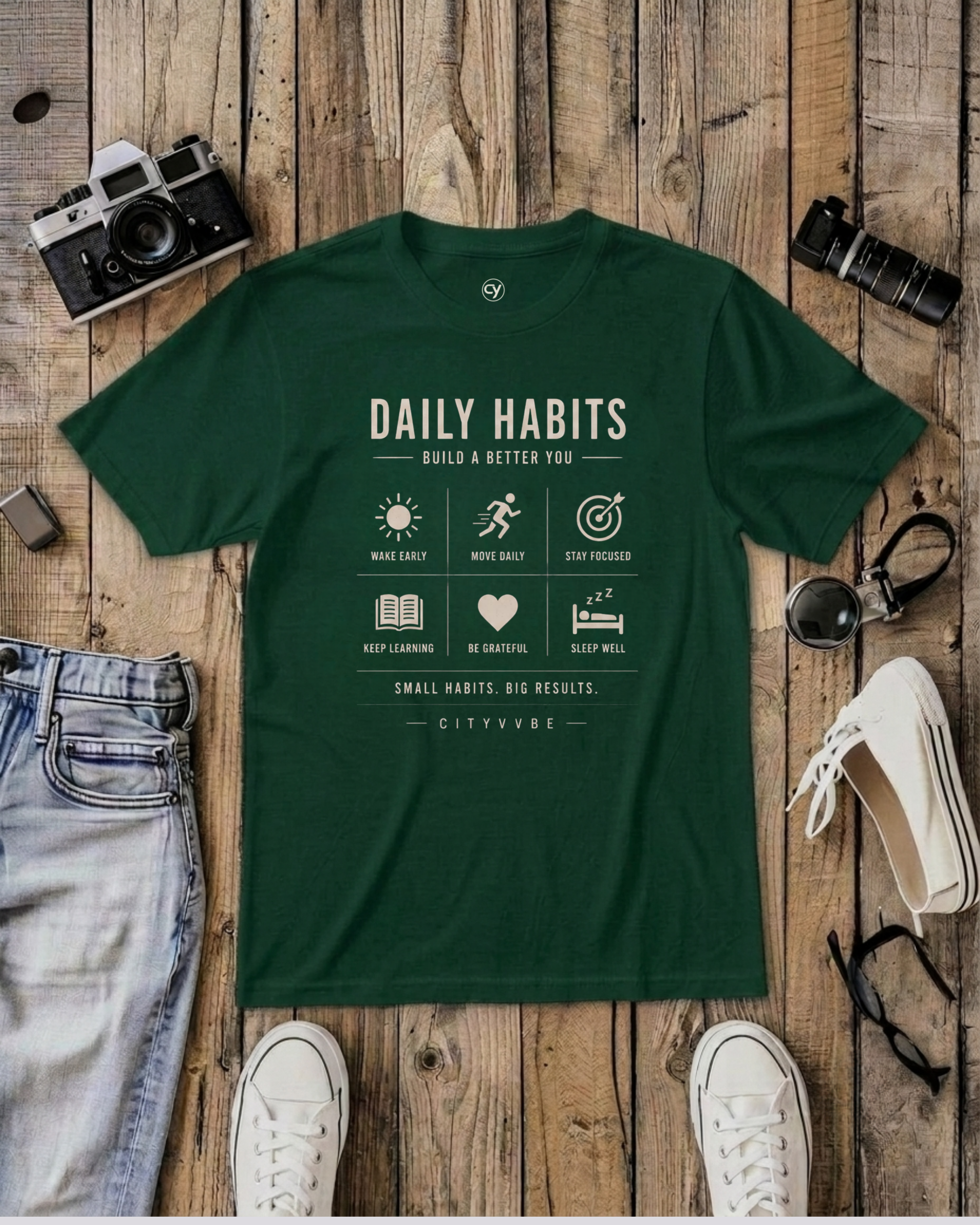 Daily Habits T Shirt For Men Woman| Regular Fit | DTG Printed