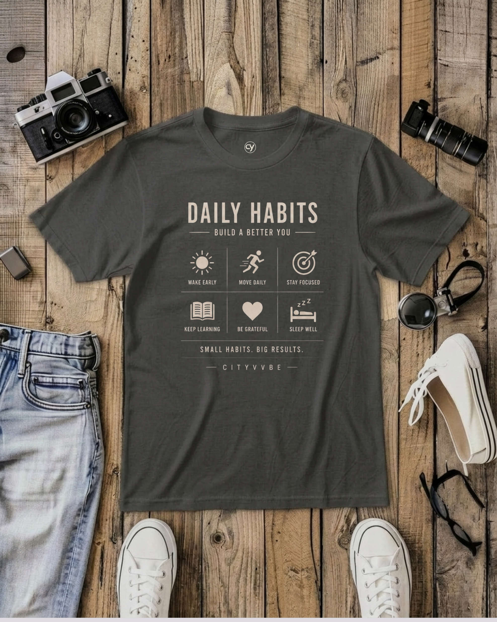 Daily Habits T Shirt For Men Woman| Regular Fit | DTG Printed